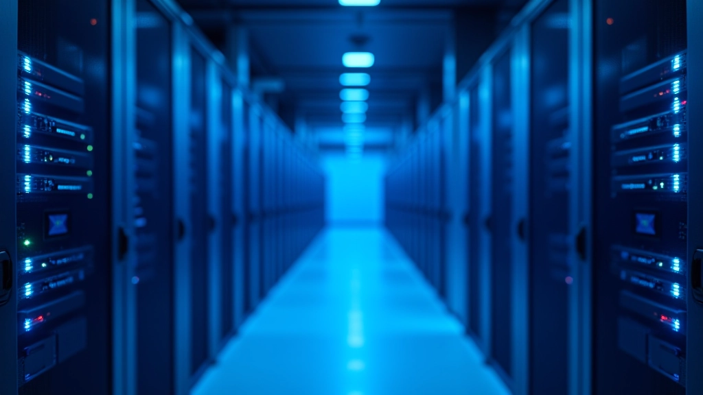 Centre de données moderne avec serveurs et infrastructure CDN pour la latence réduite