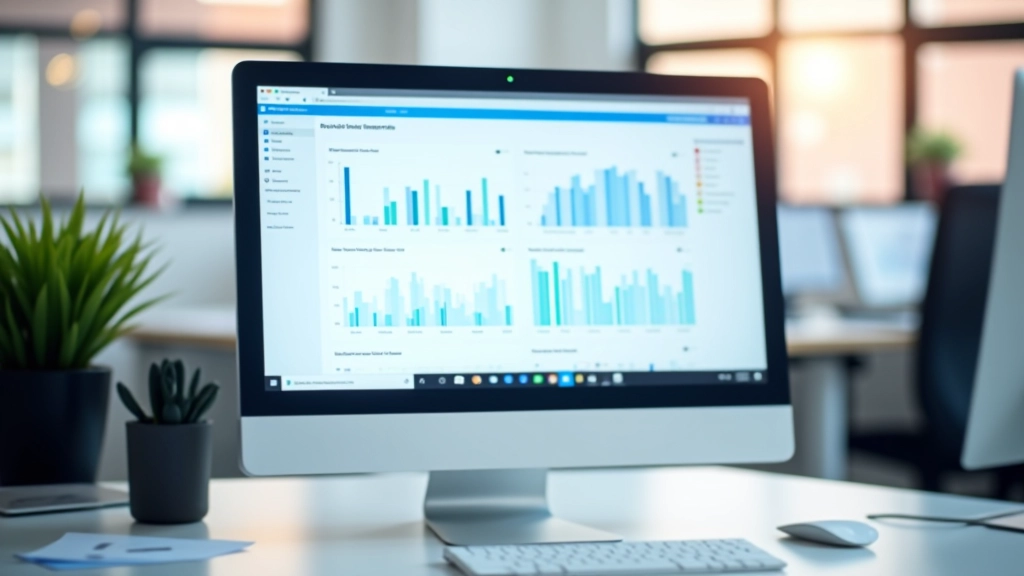 Interface moderne montrant des métriques de performance web avec graphiques et indicateurs de vitesse de chargement